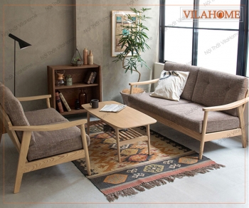 Ghế sofa gỗ đẳng cấp chất liệu gỗ sồi HOT nhất hiện nay